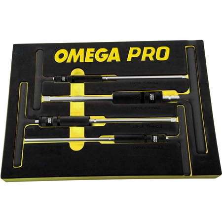 Omega Pro 83024 4-Piece Adjustable T-Handle Speed Wrench Set