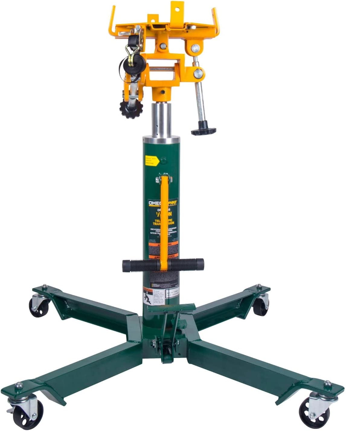 Omega Pro Hydraulic Transmission Jack 2 Stage Telescopic Design with Foot Pump 1000 lb