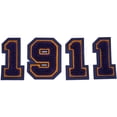 thumbnail image 1 of Omega Psi Phi Year 1911 Chenille Numbers Sew-On Patch Set [Purple - 2.75"T], 1 of 2