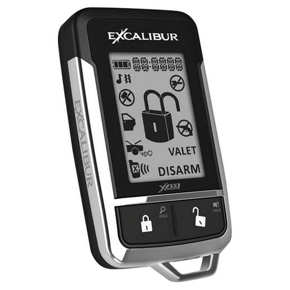 Excalibur 151003E 2-Way LCD Remote Transmitter Compatible with AL18703DB Car Alarm System