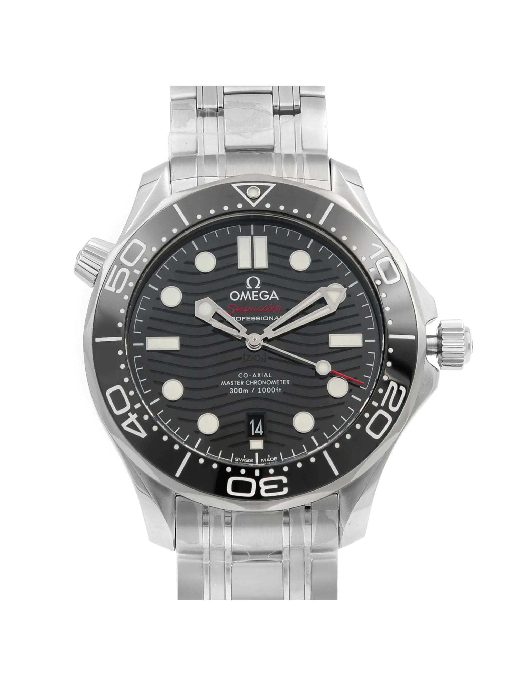 Omega Seamaster Automatic Chronometer Black Dial Men's Watch 210.30.42 ...