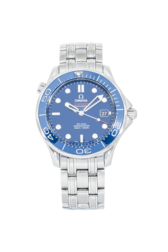 Pre-Owned Omega Seamaster Diver 300M 41mm Blue Dial Stainless Steel Bracelet Watch