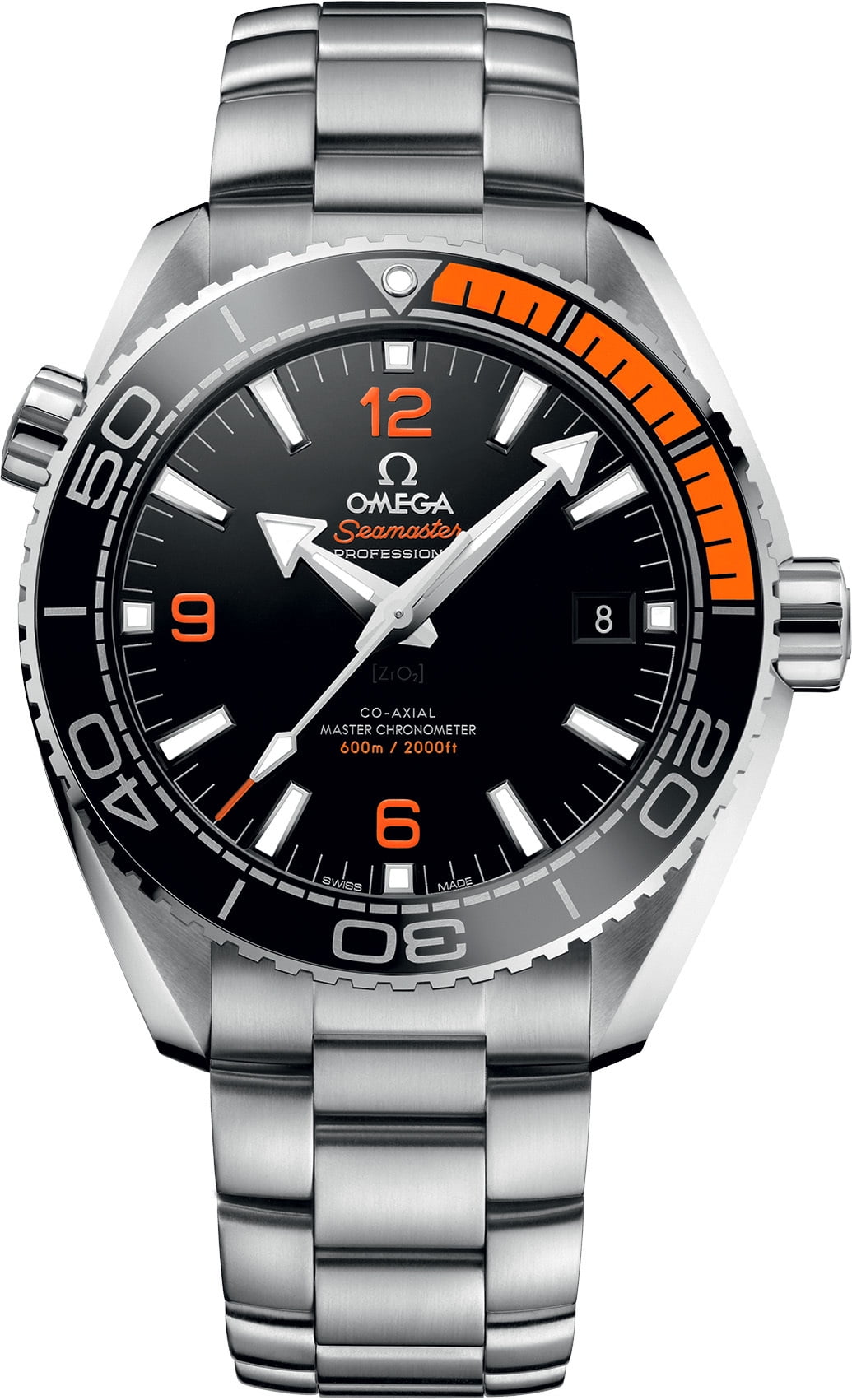 Omega Seamaster Planet Ocean 600M Co-Axial Master Chronometer 43.5 mm Automatic Black Dial Steel Men's Watch 215.30.44.21.01.002