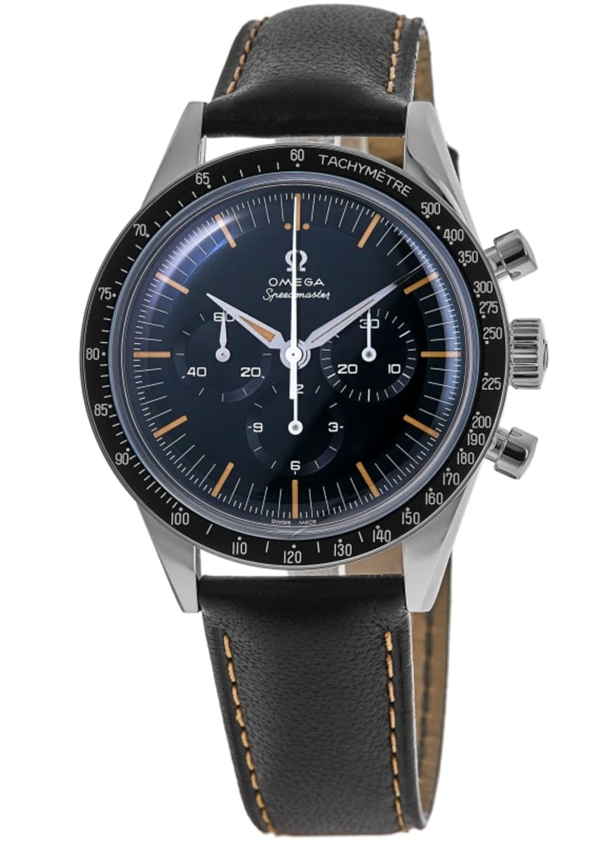 Speedmaster First Omega in Space Blue Dial Leather Men's Watch 310.32.40.50.06.001