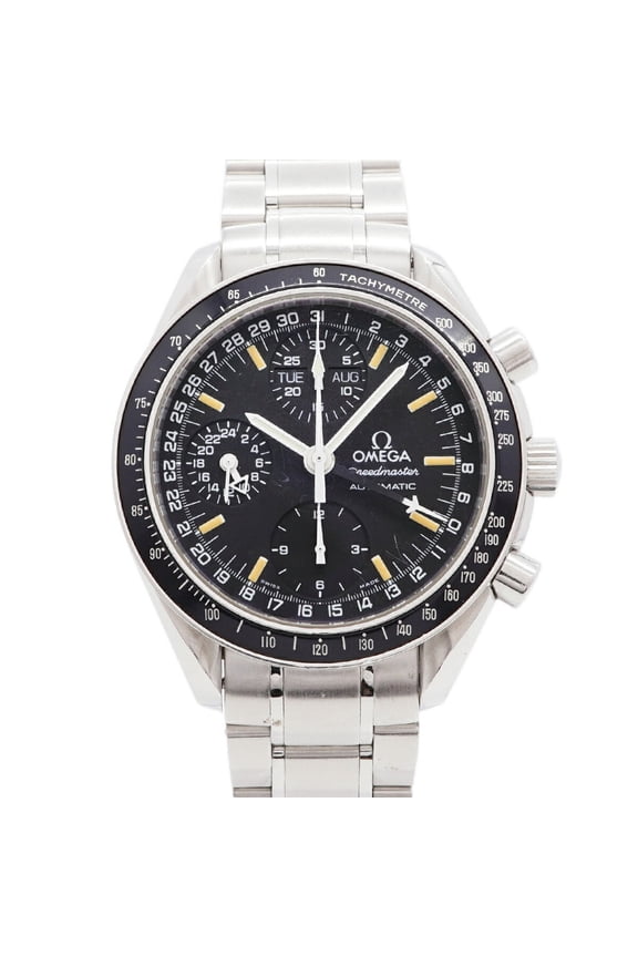 Pre-Owned Omega Speedmaster Mark 40 Cosmos Day-Date 3520.50 Black Dial Men's Watch