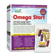 Omega Start - Complete Daily Vitamin Pack - Total Organ Support, Immune Booster 30 Packets
