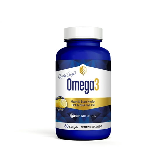 Omega3 - Heart & Brain Health Support Formula - EPA & DHA Fish Oil