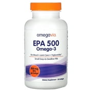 OmegaVia EPA 500, Omega-3, 500 mg, 120 Softgels