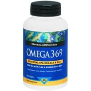 OmegaWorks Omega 3-6-9 Softgels 60 Soft Gels Pack of 3