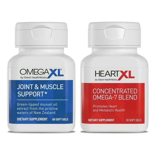 OmegaXL Joint & Muscle Support, Green Lipped Mussel Oil, 60+30 Count