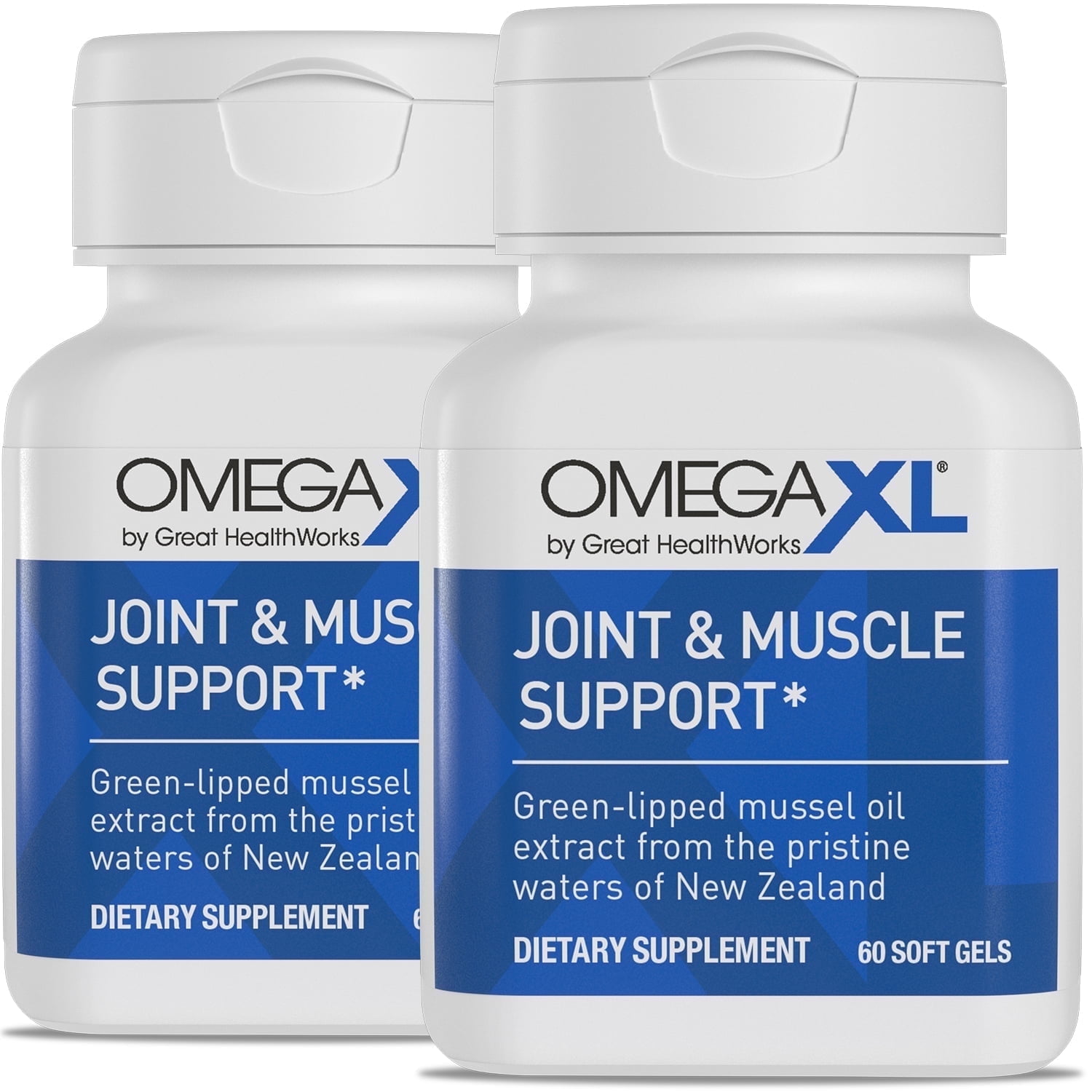 OmegaXL, Supplement Green-Lipped Mussel Oil - 60 Softgels (2 Pack)