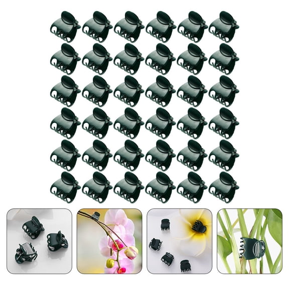 BESTYASH 300- Plastic Orchid Clips Plant Support Clips for Gardening Stem and Growth