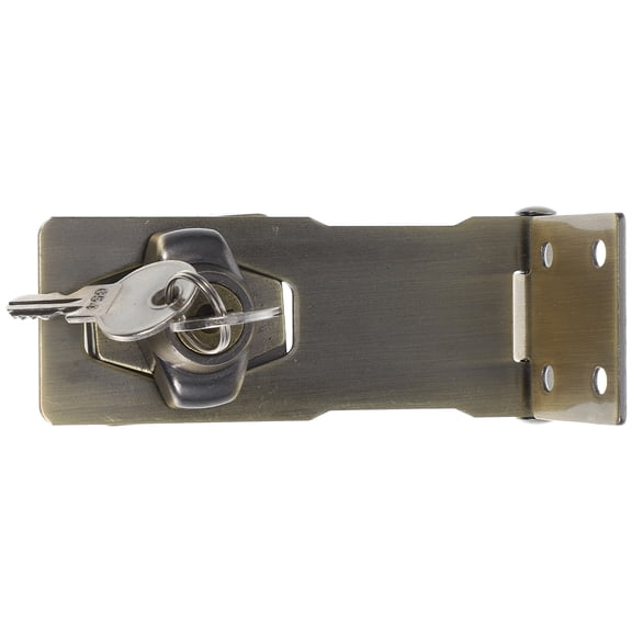 Omeite 1 Set Hasp Latch Padlock Latch Barn Door Lock Padlock Hasp Padlock Hinge Latch