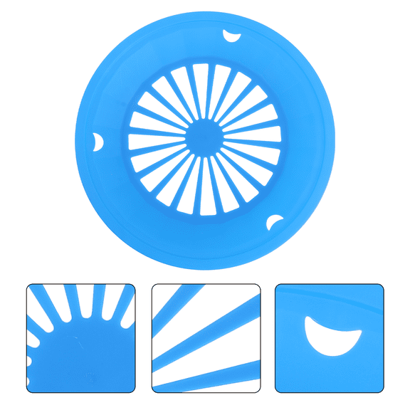 Omeite 10pcs BBQ plate party plate hot pot restaurant special hollow plastic dinner plate commercial tableware (blue)