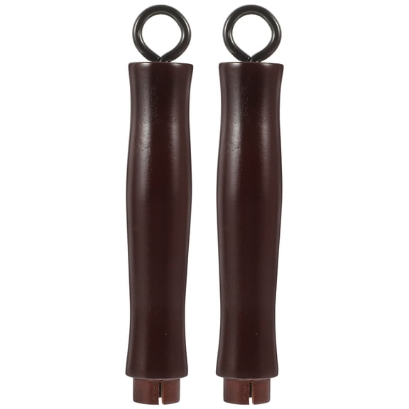 Omeite 2Pcs Wooden Pot Handle Universal Pot Handle Detachable Pot Handle Long Handle Grip Replacement