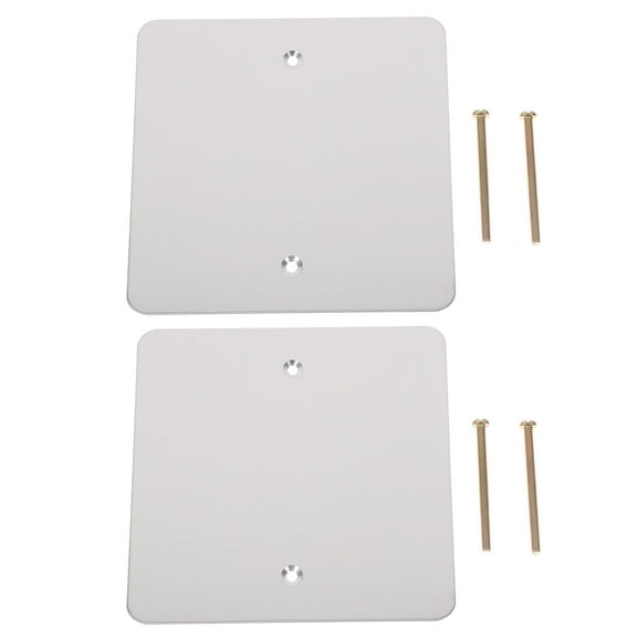 BESTYASH 2Pcs Stainless Steel Outlet Covers Electrical Panel Wall Plates for Home Use