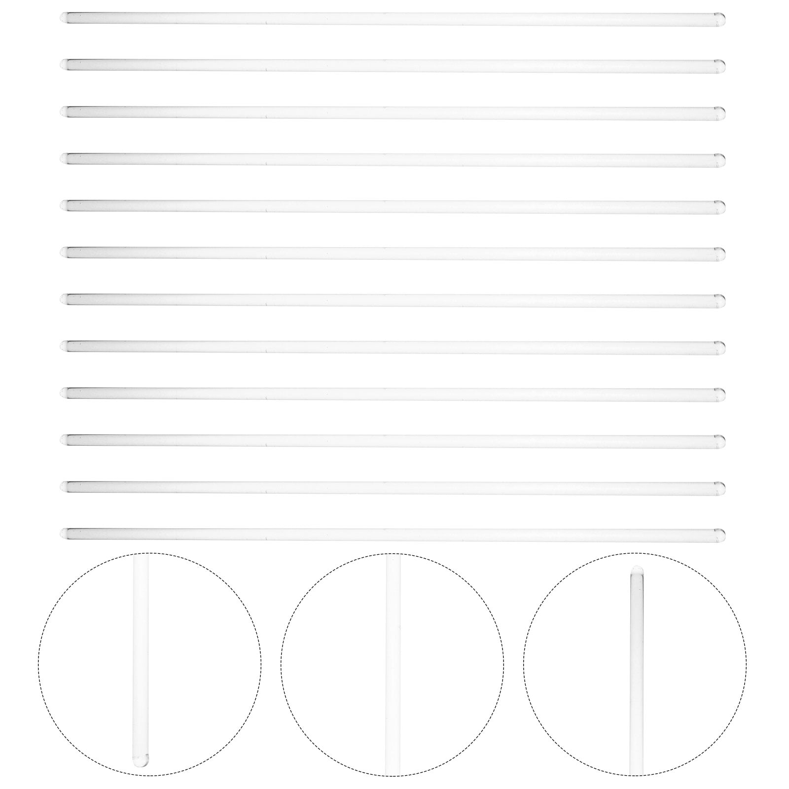 OUNONA Transparent Glass Stirring Bars for Laboratory and Beverage ...