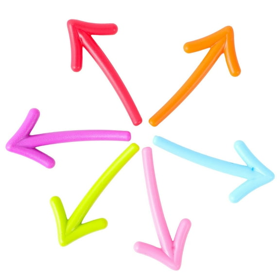 Omeite 6-Pack Colorful Arrow Magnetic Refrigerator Stickers Set, Decorative Fridge Magnets for Home and Office