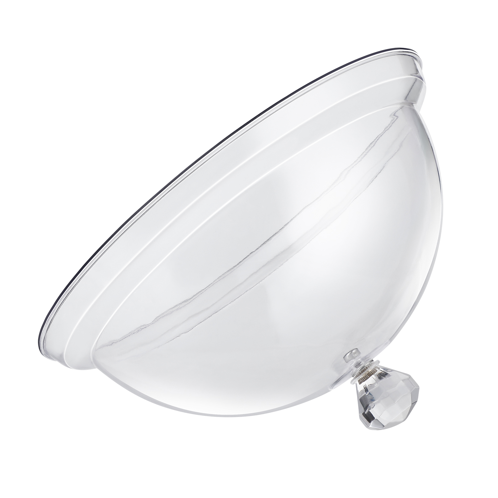 Omeite Acrylic Food Cover Dust Cover Plastic Round Dish Cover Cake Cover Transparent Cover 21.5cm
