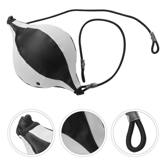 Omeite Adult hanging boxing ball pear shape (white and black)