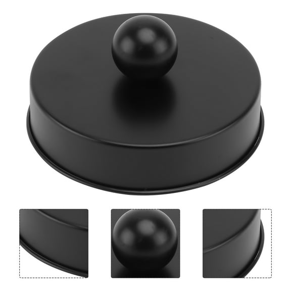 Omeite Bathroom Accessories Covers Pharmacy Storage Jar Covers for Regular 6.5cm Jars (70mm Stainless Steel Top Covers)