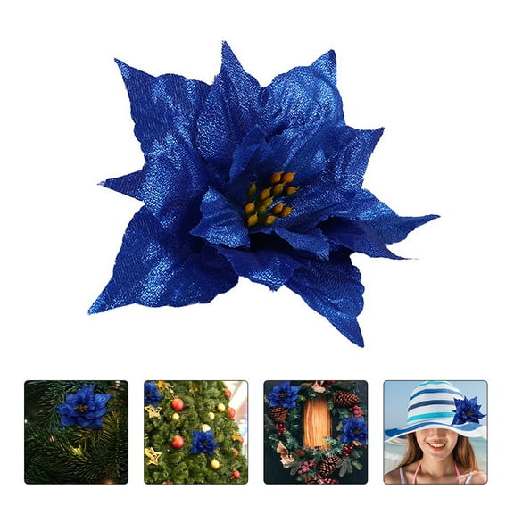 NIYANGLE 12pcs Artifical Flowers Decorative Flowers PE for New Year Celebration Decoration