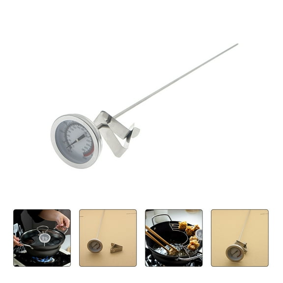 Omeite Deep fryer temperature gauge stainless steel oil temperature gauge with clip