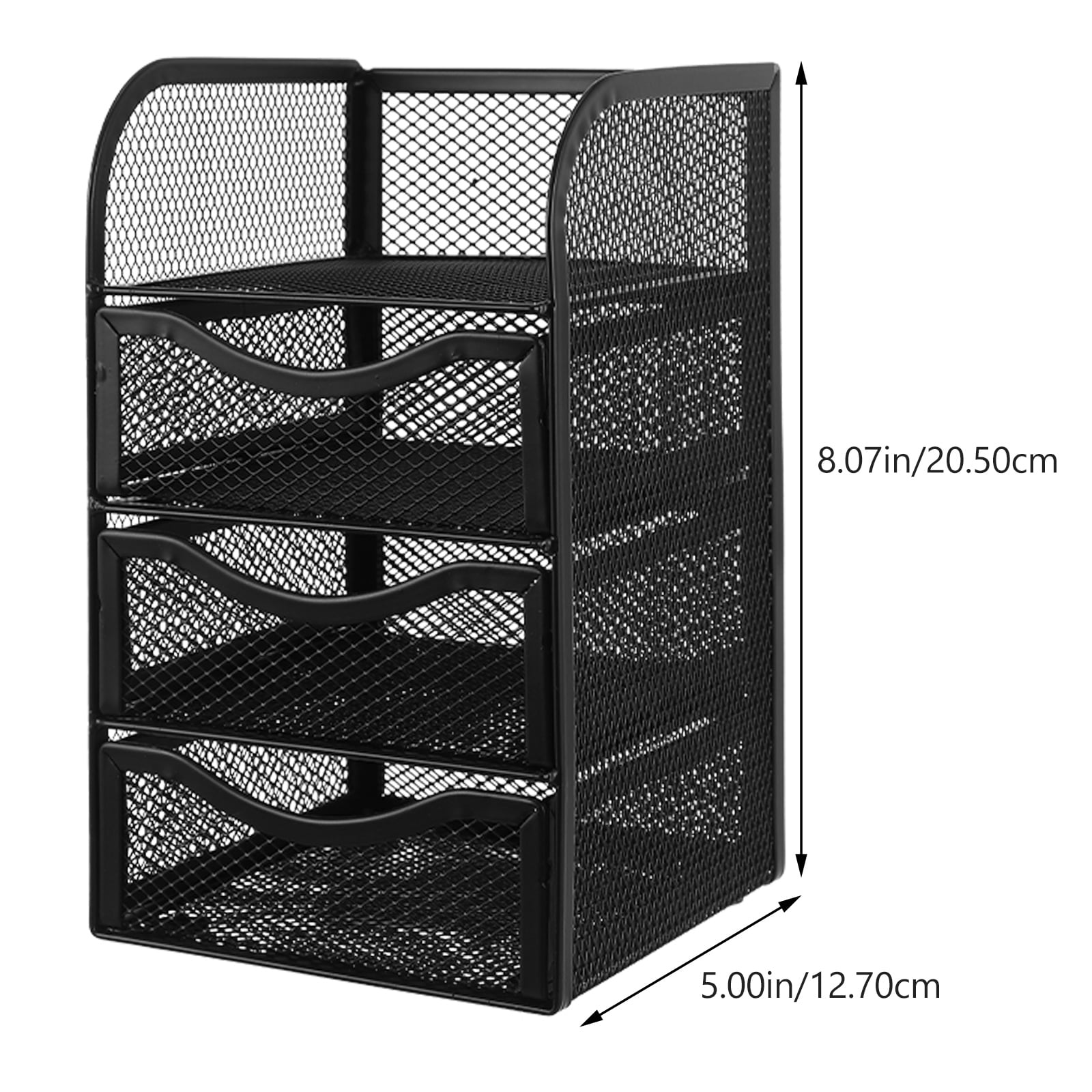 Storage Rack With Box Omeite Desktop Storage Rack Storage Box Sundries Rack Three-Drawer ...