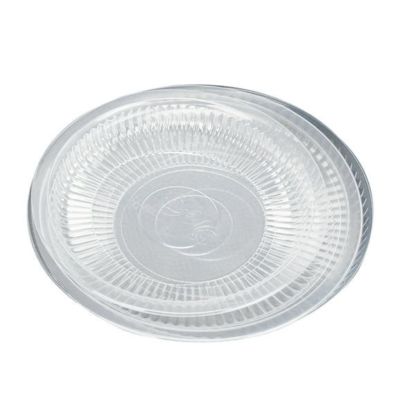 Omeite Disposable plastic transparent round plate plastic dinner plate fruit plate (small round plate) 30pcs/pack