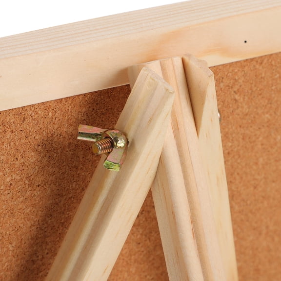 Omeite Double-sided hanging wooden frame memo board bracket kindergarten thumbtack board photo board office ins cork board message board (double-sided available 20*30CM+)