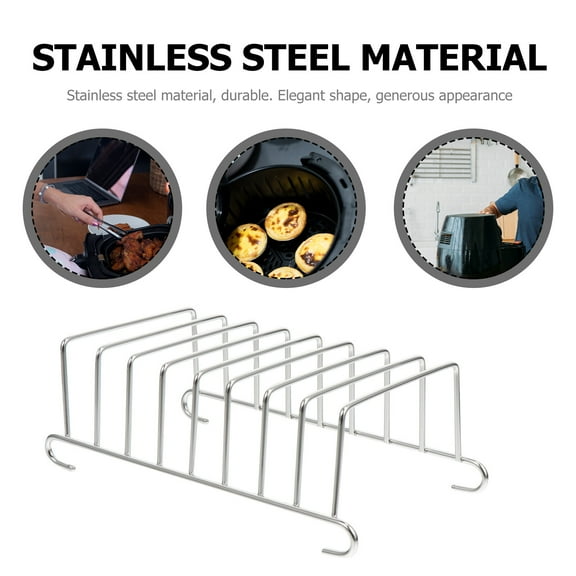 Omeite Electric fryer bread rack household air fryer accessories toast rack (201ss style) 2pcs