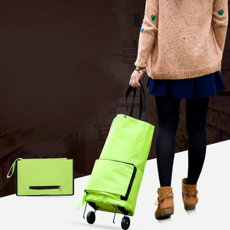 Omeite Foldable Oxford Cloth Shopping Cart
