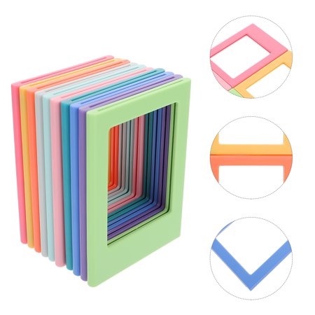 Omeite Fridge Magnets Colorful Magnetic Photo Frames 10pcs