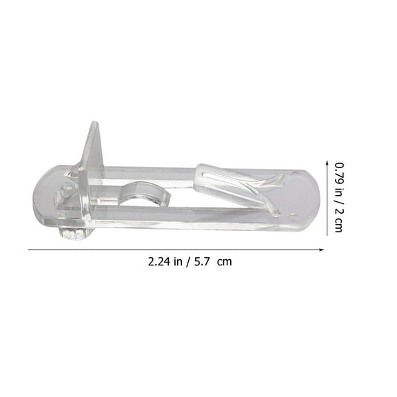 Omeite Furniture partition bracket long board bracket transparent plastic clip layer bracket 30pcs (7122A6*20 18mm layer clip)