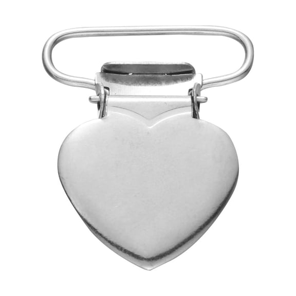 BESTYASH Metal Heart Pacifier Clips Suspenders for Babies 20 Set Infant Accessories