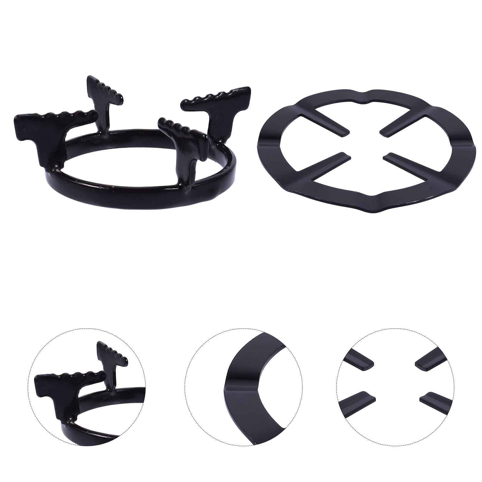 OUNONA Iron Gas Stove Racks for Kitchen with Heat Resistance and Smooth ...