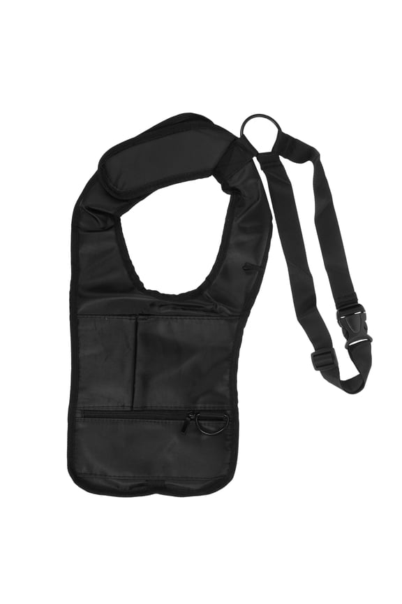 Multifunctional Men's Underarm Shoulder Bag Pouch, Hidden Armpit Design, Lightweight Black Travel and Daily Use