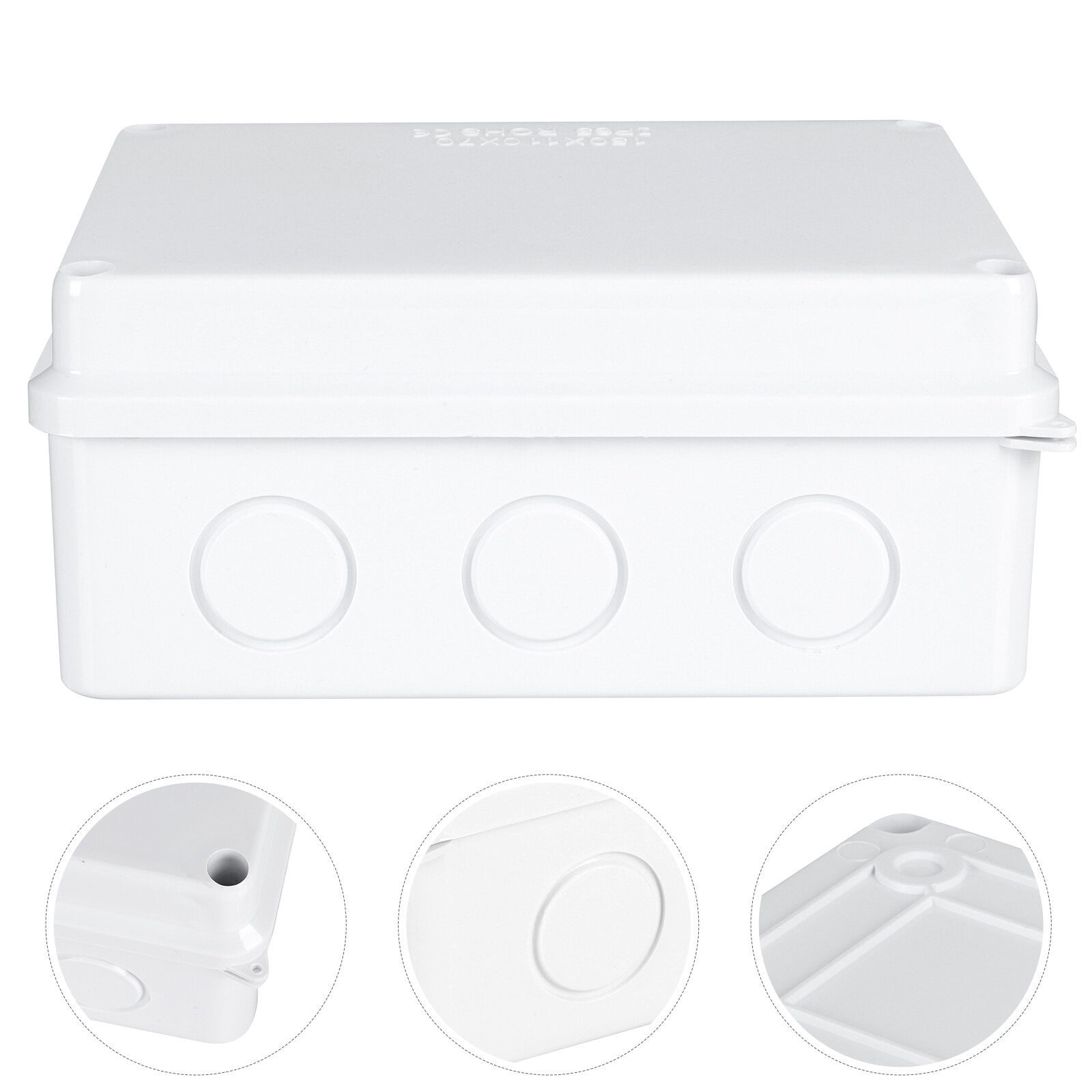 Omeite Plastic waterproof junction box Monitoring waterproof box ABS branch terminal box Power junction box (RT reserved hole 150*110*70)