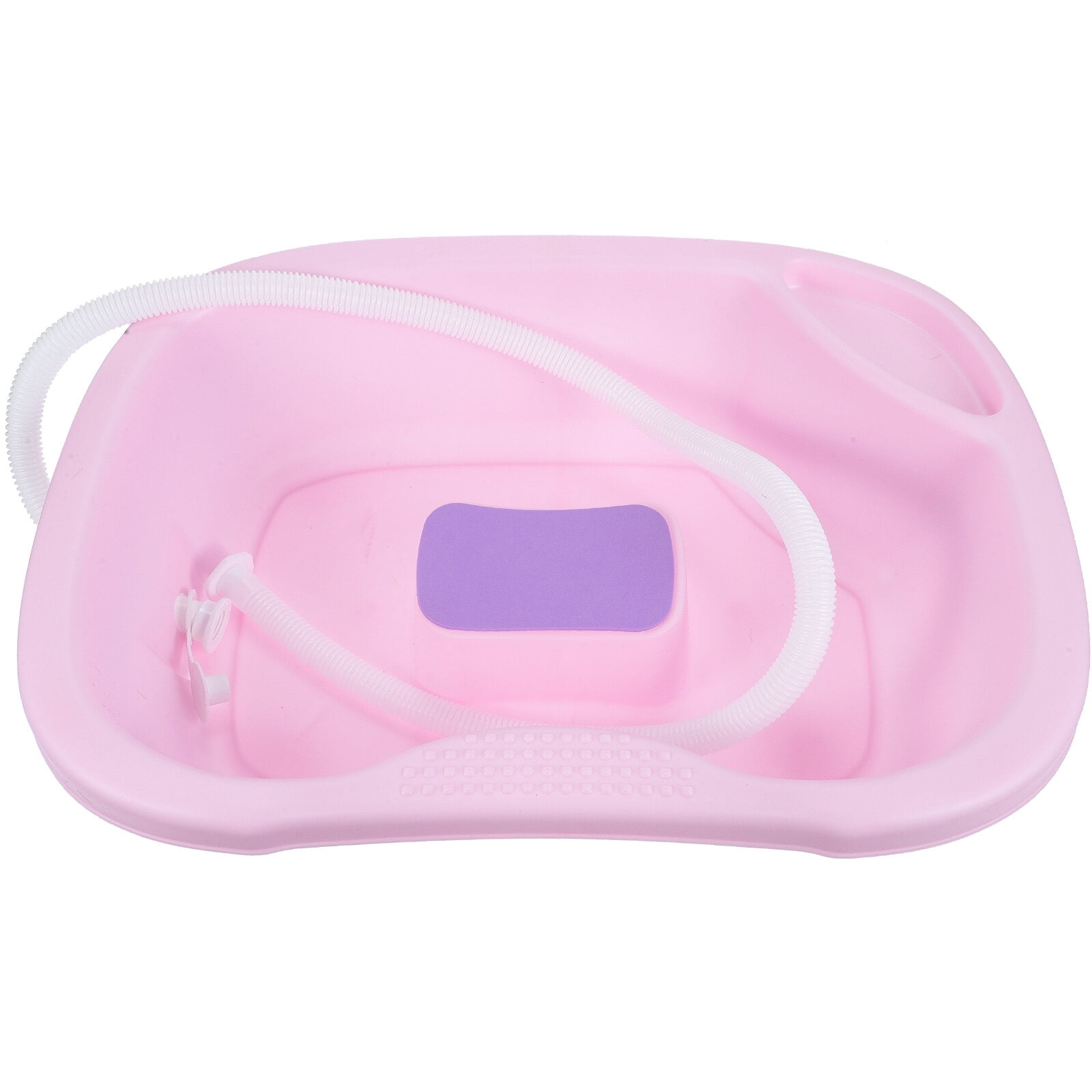 Omeite Portable Shampoo Bowl Bedside Hair Washing Basin Portable Hair Wash Plastic Basin