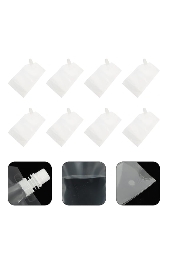 BESTYASH Pouches for Adult Drinks Drink Pouches PA Prevent Leakage General Users Camping 12Pcs