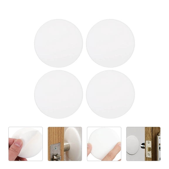 Omeite Silicone anti-collision door mat round size anti-collision mat simple shockproof silent door handle anti-collision mat (4pcs/pack)