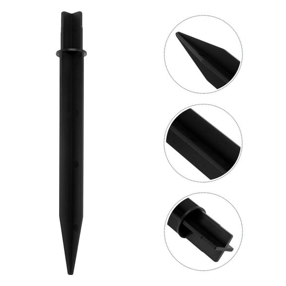 Omeite Solar lawn light ground plug cone (black 5pcs) top style random