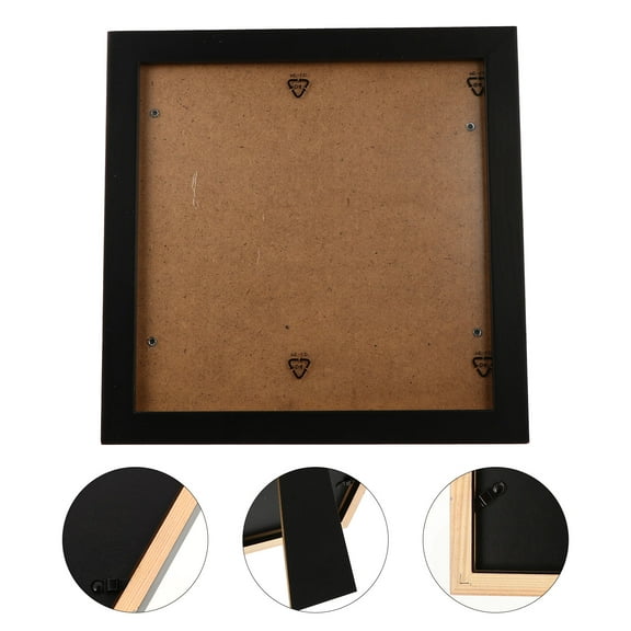 BESTYASH Black re Wooden Photo Frame, Simple Design, Ideal for Home Decor
