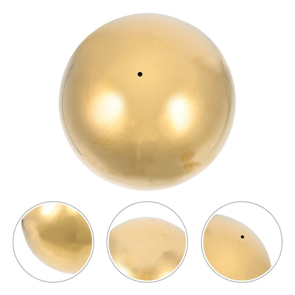 NIYANGLE Outdoor Reflective Spheres Stainless Steel Golden 1Pack 7.86x7.86x7.86in