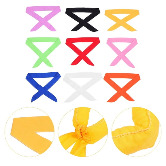 Omeite Summer prevention and cooling cool ice belt ice towel ice tie ice scarf (9 colors mixed) 9pcs/1 set