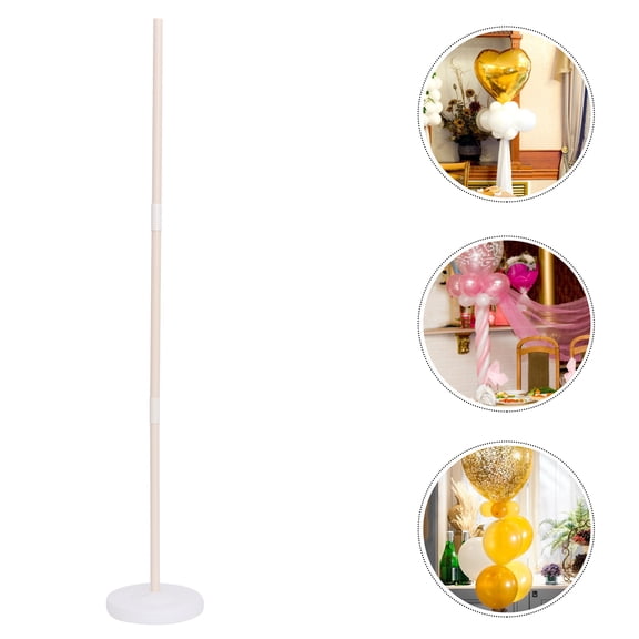 Omeite Wedding decoration supplies balloon guide 0.5m water-filled column base bracket (1 base + 2 joints + 3 poles) base color random