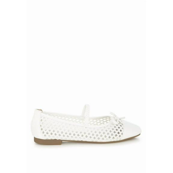 London Rag Omela Woven Bow Detail Womens Ballerinas