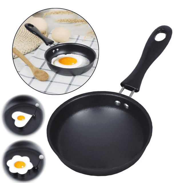 Omelet pan small stainless steel frying pan4.7inch mini frying pan With 2 molds