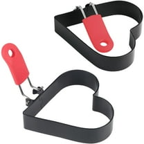 An Omelette Maker Clearance! Egg Ring With Foldable Handle Stainless Heart Shaped Egg Rings for Frying Eggs English Cooking Breakfast Sandwich Burger Egg Steamer