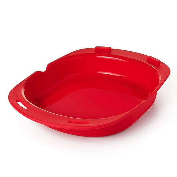 Omelette Maker Environmentally Friendly Durable Silicone Omelet Tool Microwave Oven for Cooking Red Silicone